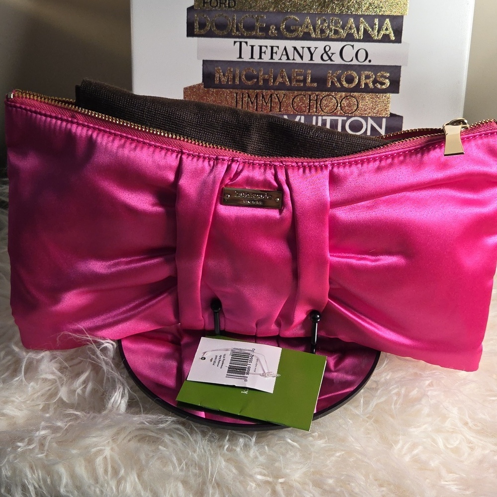 Kate Spade NWTs Evening Belle Silka Bow Clutch
